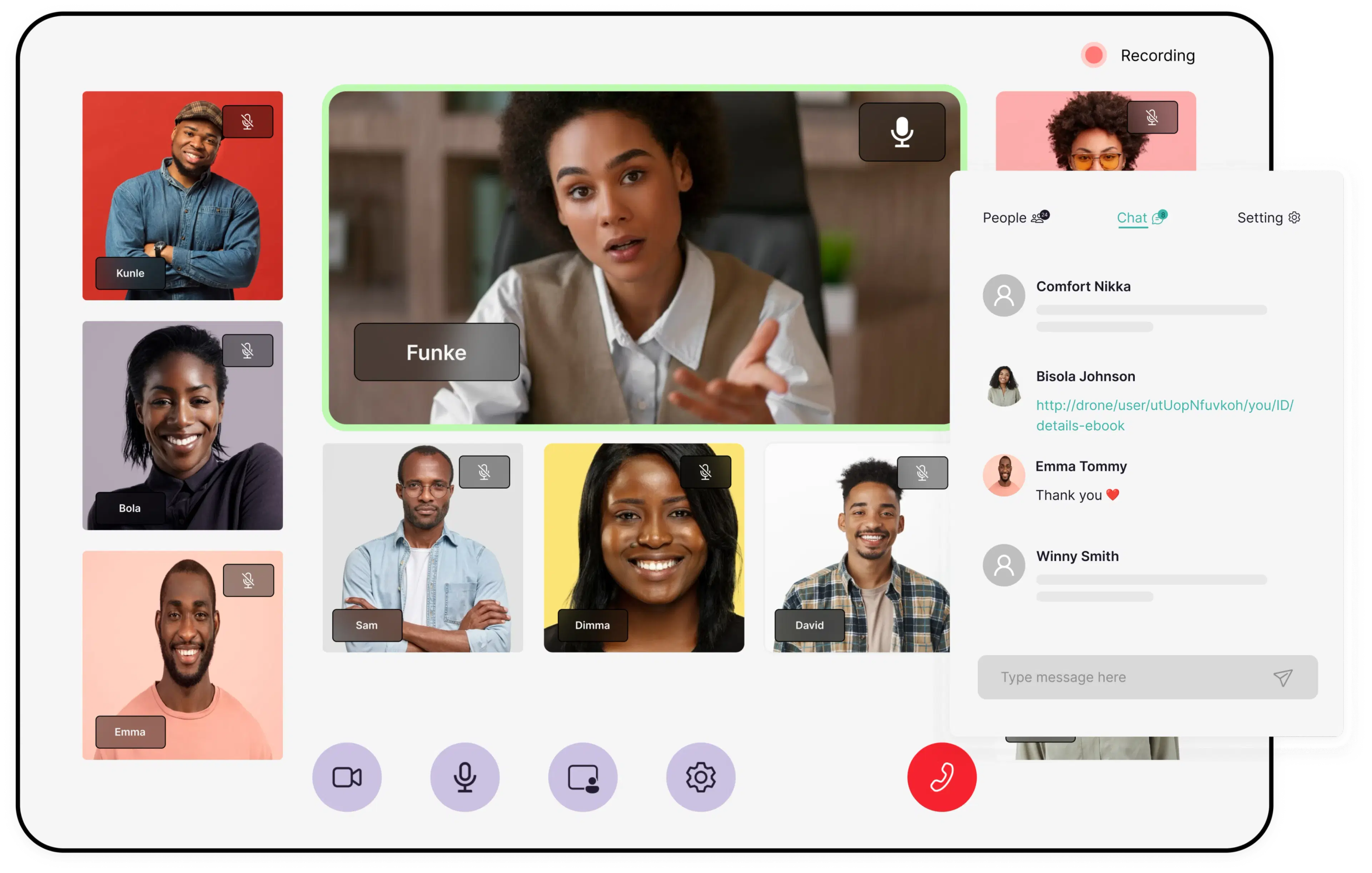 Host group sessions and virtual events
